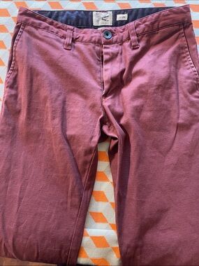 Marc Jacobs Men's Wine-Red Casual Chinos